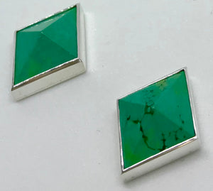 Turquoise Pyramid Studs