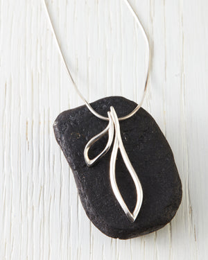 Double Leaf Pendant (Flared)