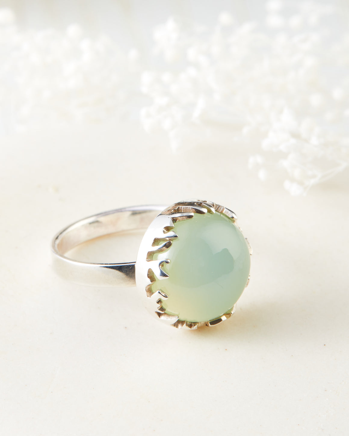 Chalcedony Frost Ring